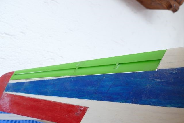 3D Druckteile in die Fl&uuml;gelausschnitte einpassen