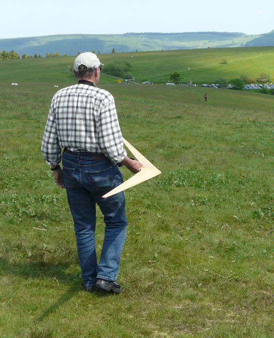 Alfons auf dem Weg zum Start