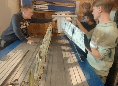 Beplankung aufbringen