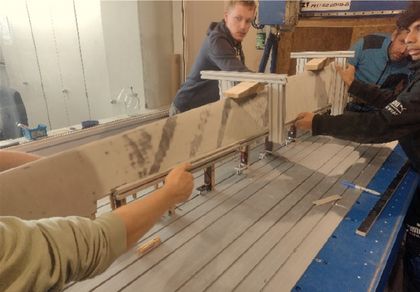 Beplankung aufbringen