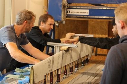 Beplankung aufbringen