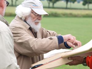 Jupp Wimmer Flugvorbereitungen