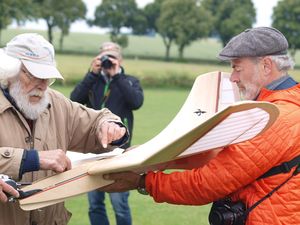 Jupp Wimmer Flugvorbereitungen