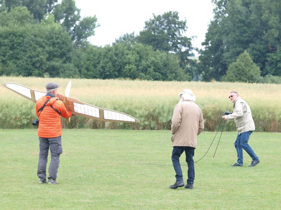 Jupp Wimmer Flugvorbereitungen
