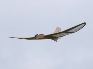 Jupp Wimmers Modell in der Luft